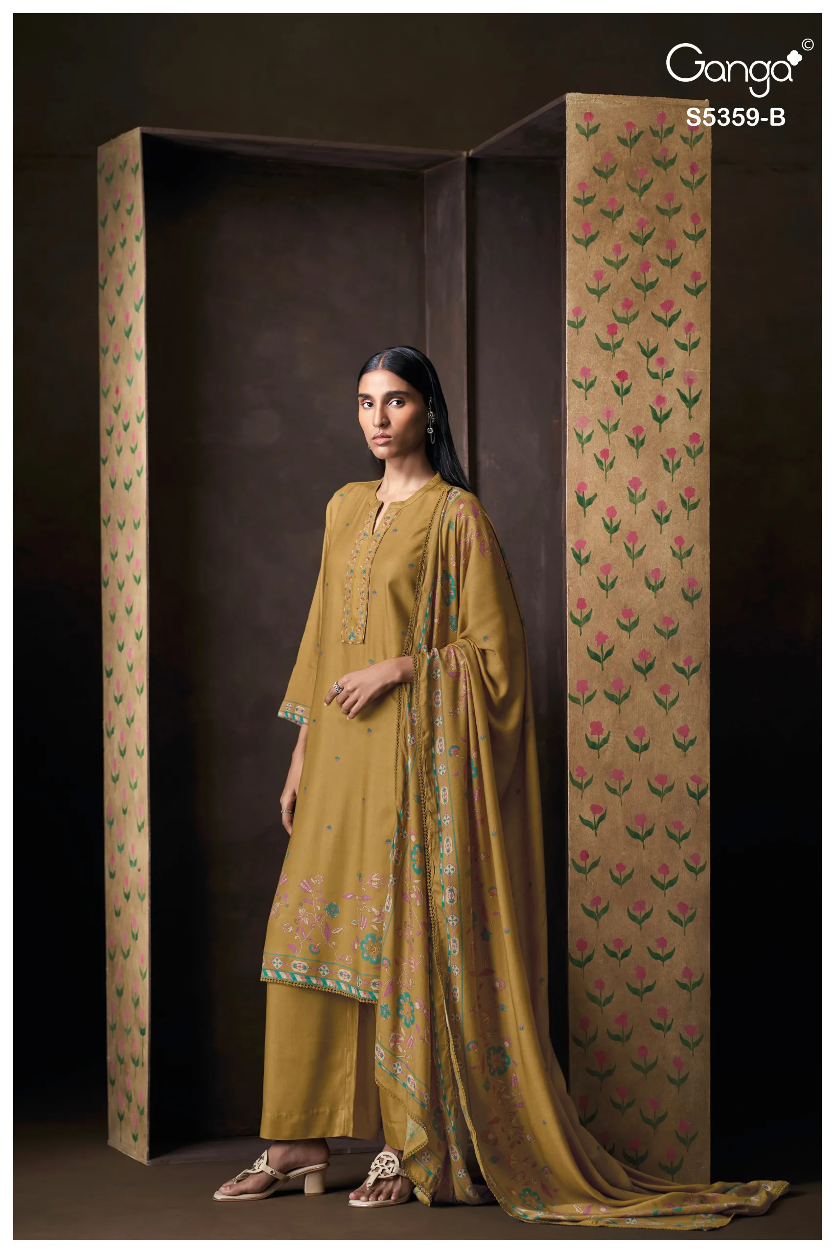 Ganga Prishta 5359 catalog dubai salwar kameez wholesalers