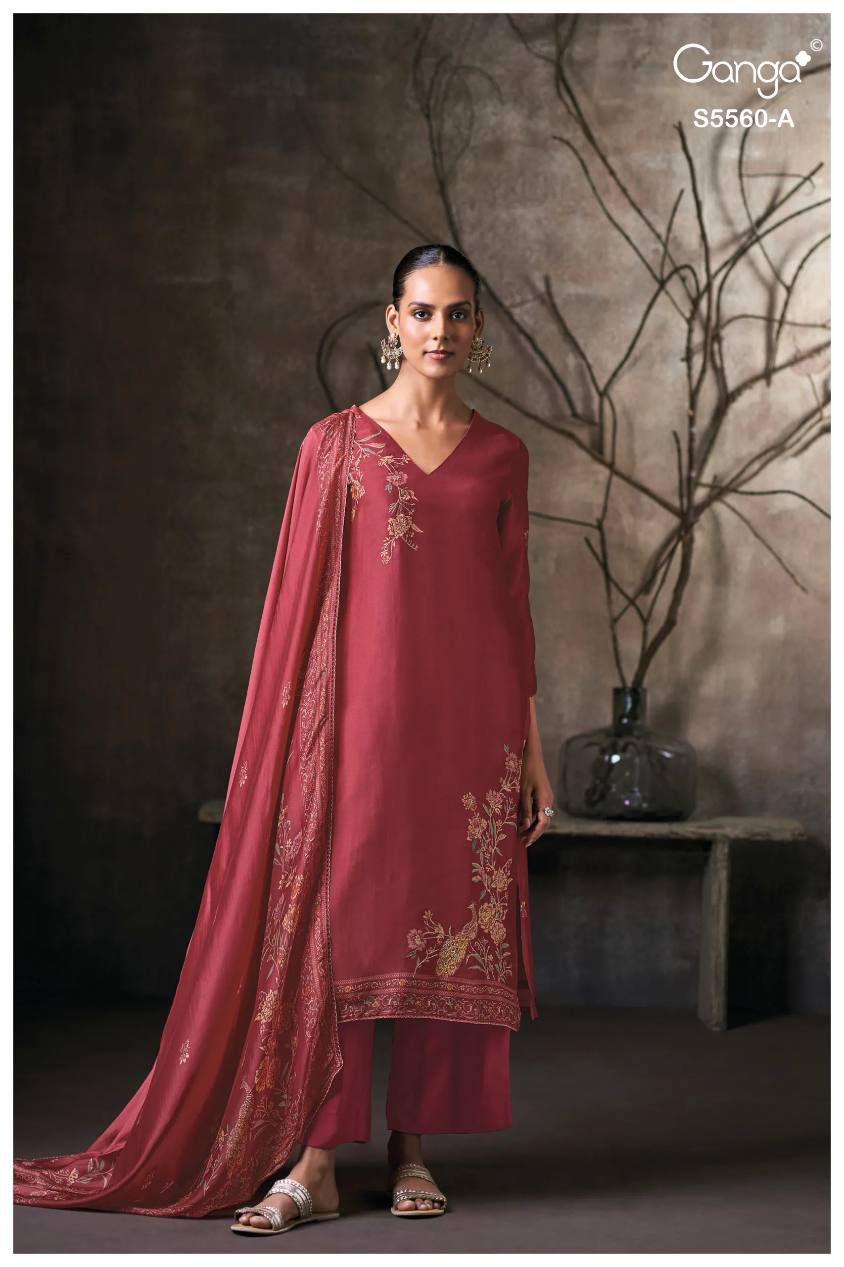 Ganga Selysia 5560 catalog unstitched salwar kameez wholesale market in delhi