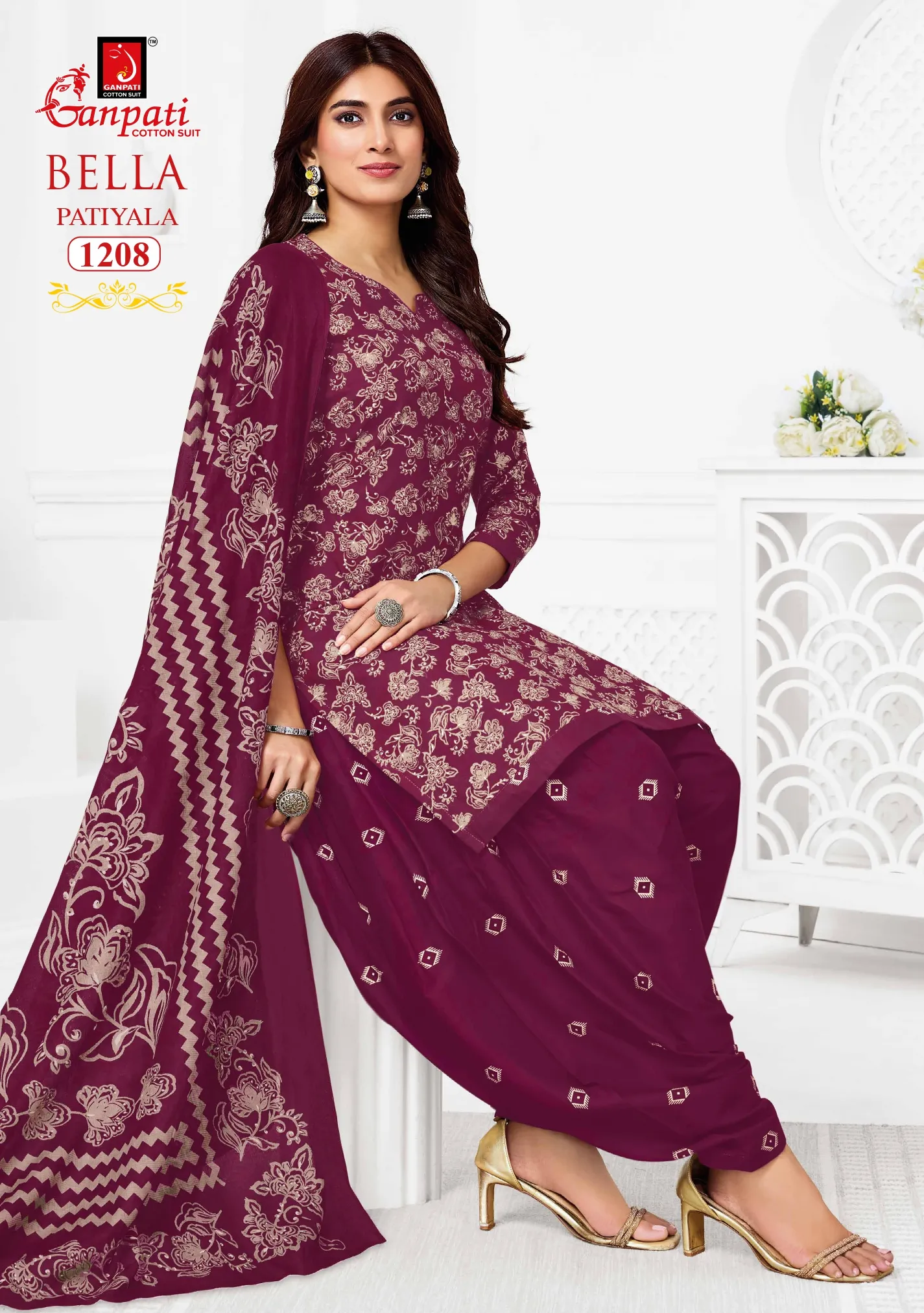 Ganpati Bella Patiyala Vol 12 – Dress Material Wholesale Catalog