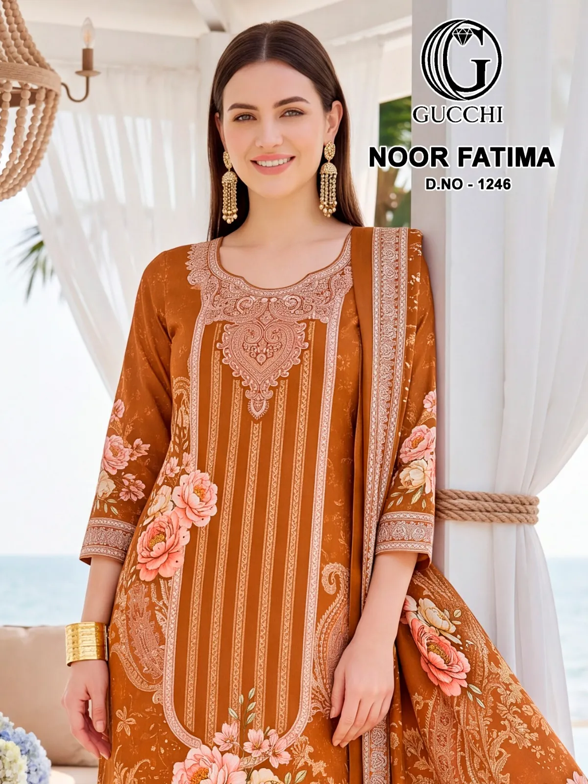 Gucchi Noor Fatima 1246 catalog buy wholesale salwar kameez online
