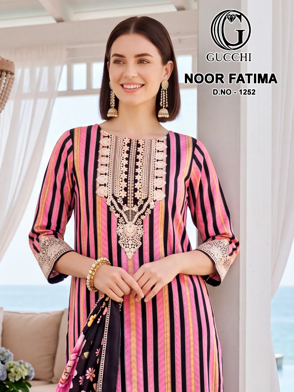 Gucchi Noor Fatima 1252 catalog wholesale salwar kameez mart