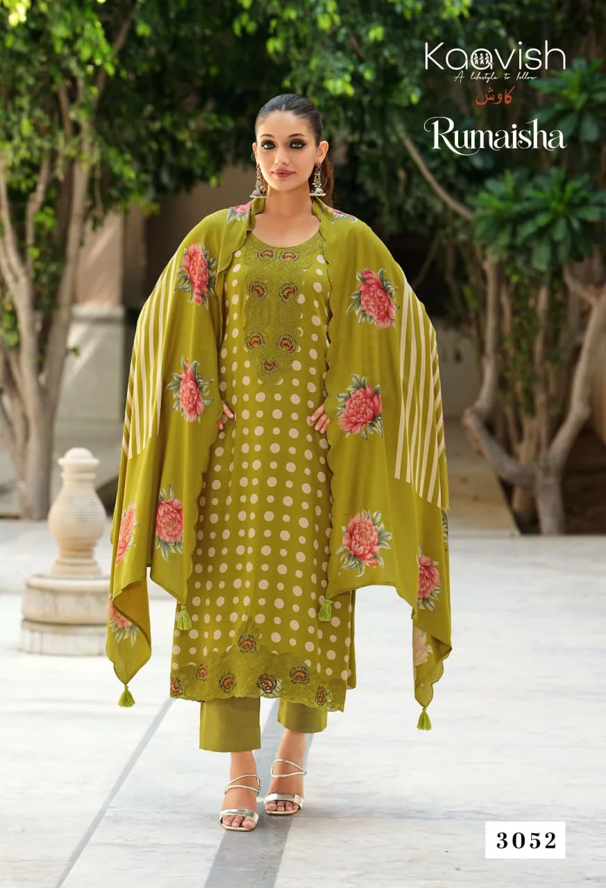 Kaavish Rumaisha catalog unstitched salwar kameez wholesalers