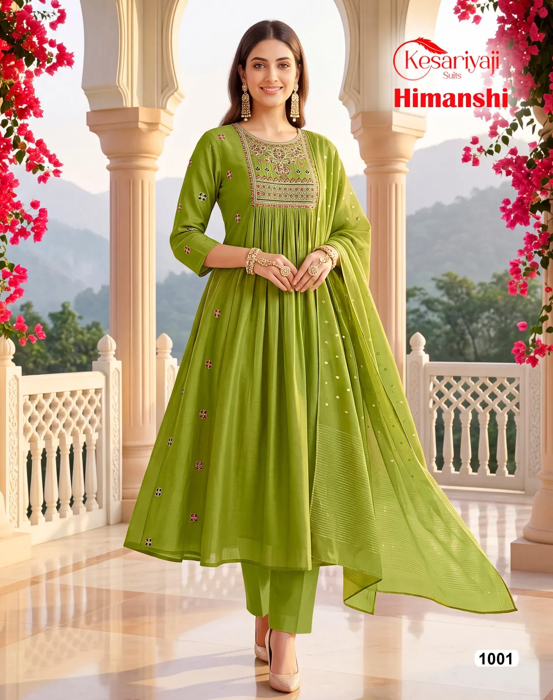 Keshriyaji Himanshi vol 1 catalog synthetic kurtis wholesale
