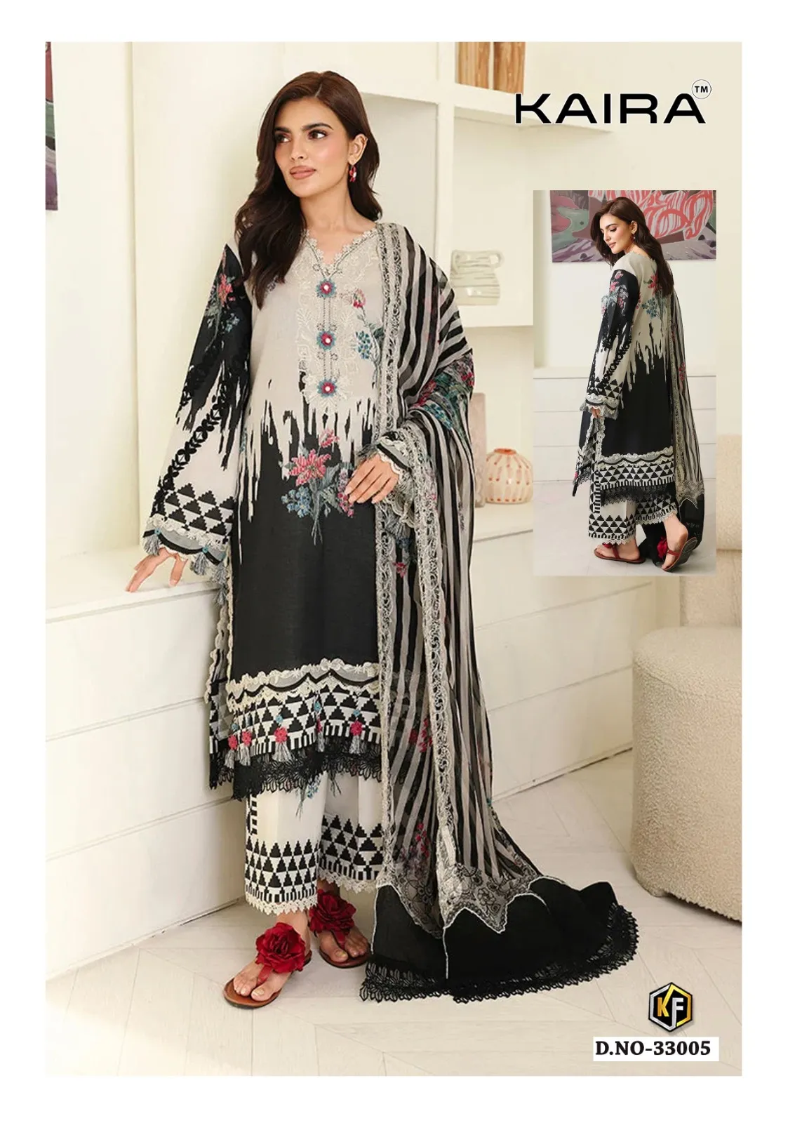 Keval Kaira Vol 33 – Karachi Dress Material Wholesale Catalog