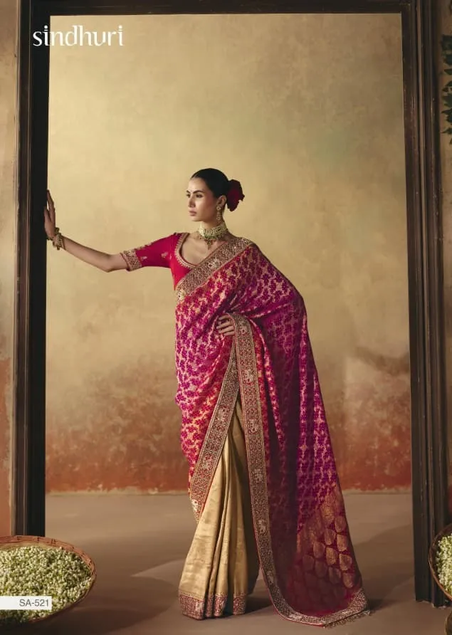 Kimora Suhaag Catalog saree borders wholesale