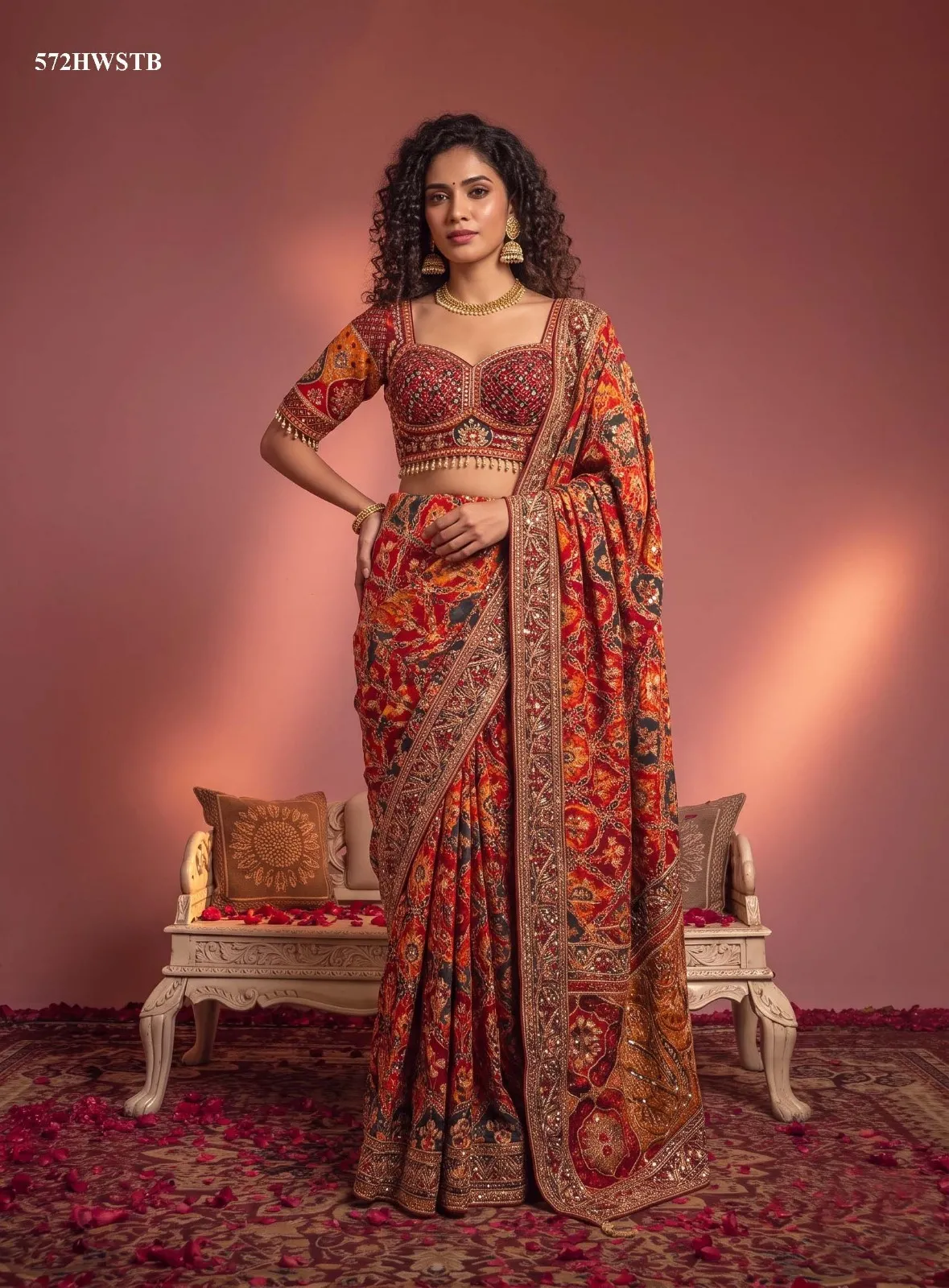Mahotsav Nimaya Rajwadi Vol 5 catalog work sarees wholesale market in surat