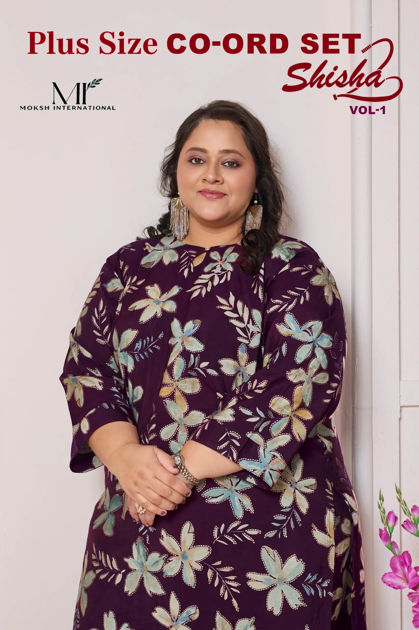 Moksh International Plus Size Co ord Set  Shisha Vol 1 catalog modest co ord sets plus size