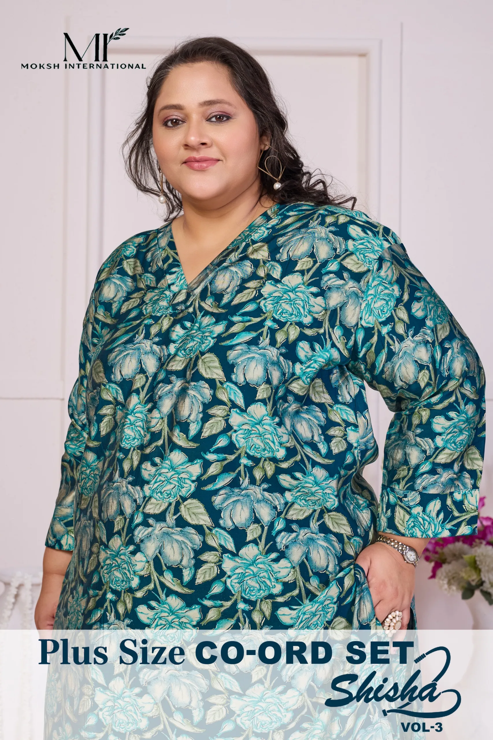 Moksh International Plus Size Co ord Set Shisha Vol 2 catalog coord set wholesale in Surat