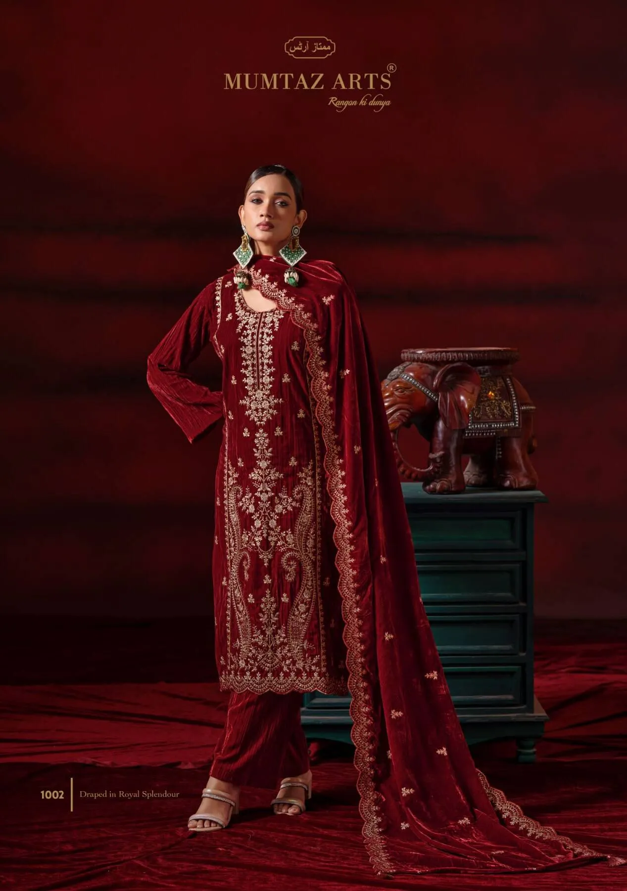 Mumtaz Arts Shehzaadi NX catalog wholesale market in ramanathapuram dress material