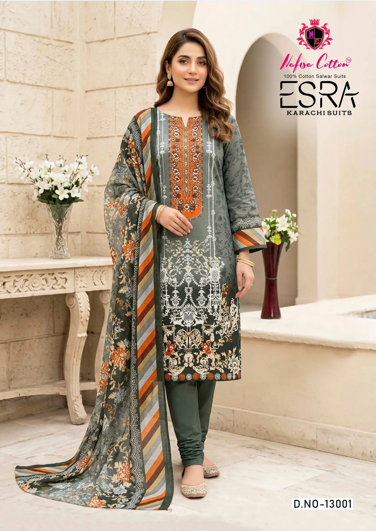 Nafisa Esra vol 19 – Karachi Dress Material Wholesale Catalog