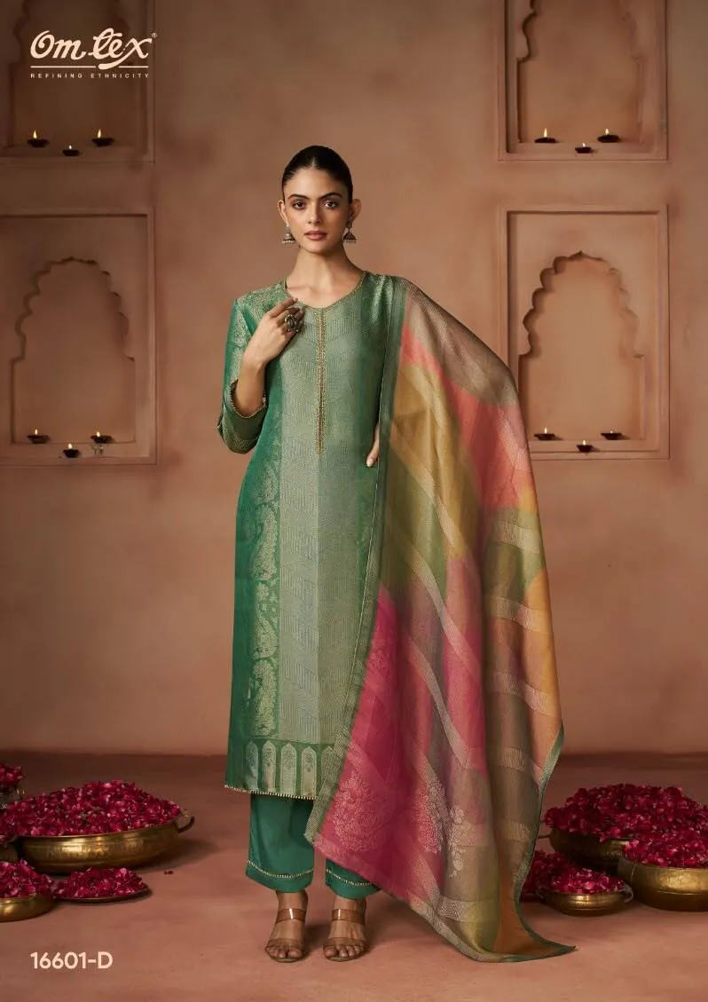Omtex Evara catalog wholesale unstitched salwar kameez material in bangalore