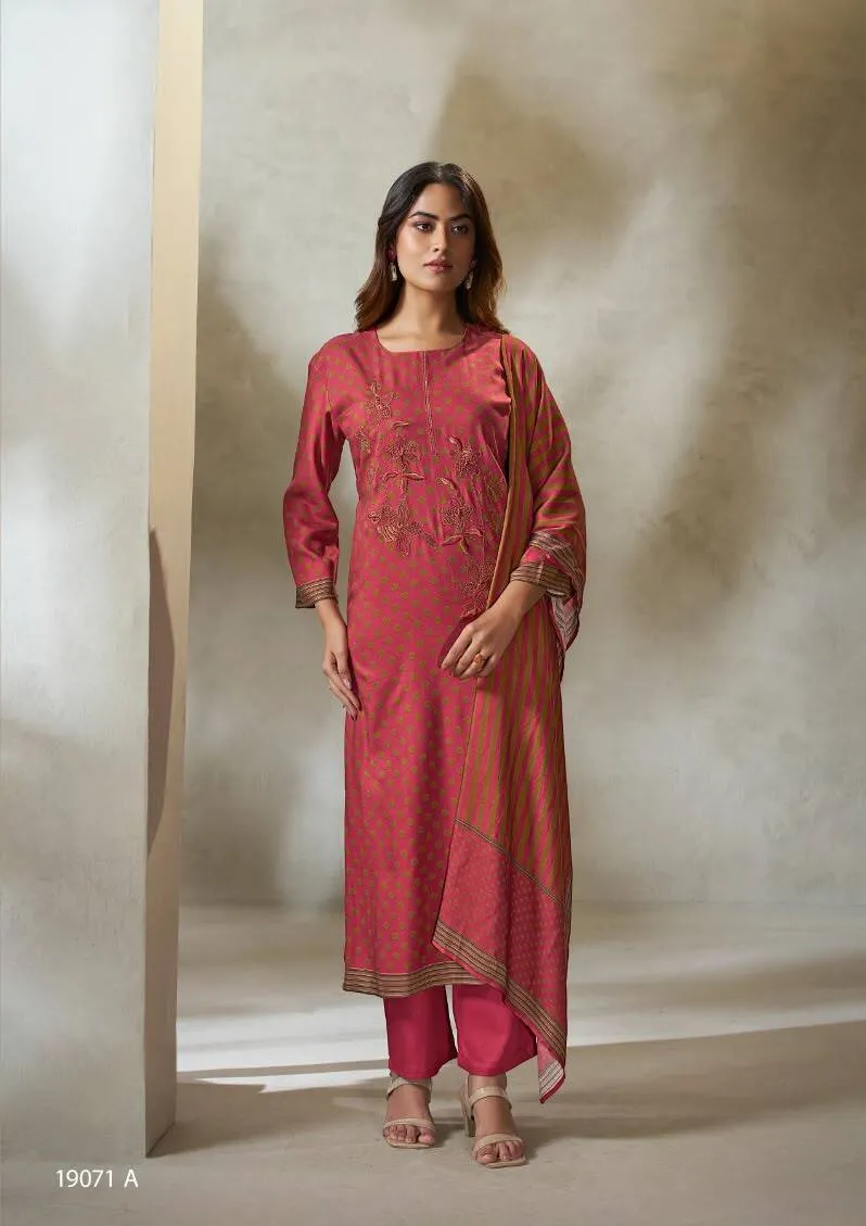 Omtex Jasrah catalog unstitched salwar kameez wholesalers in delhi