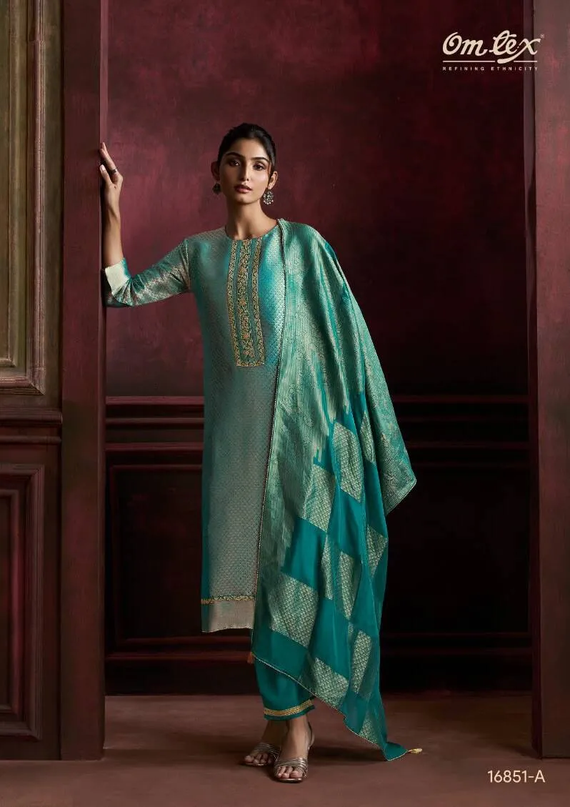 Omtex Maelle catalog unstitched salwar kameez wholesalers in india