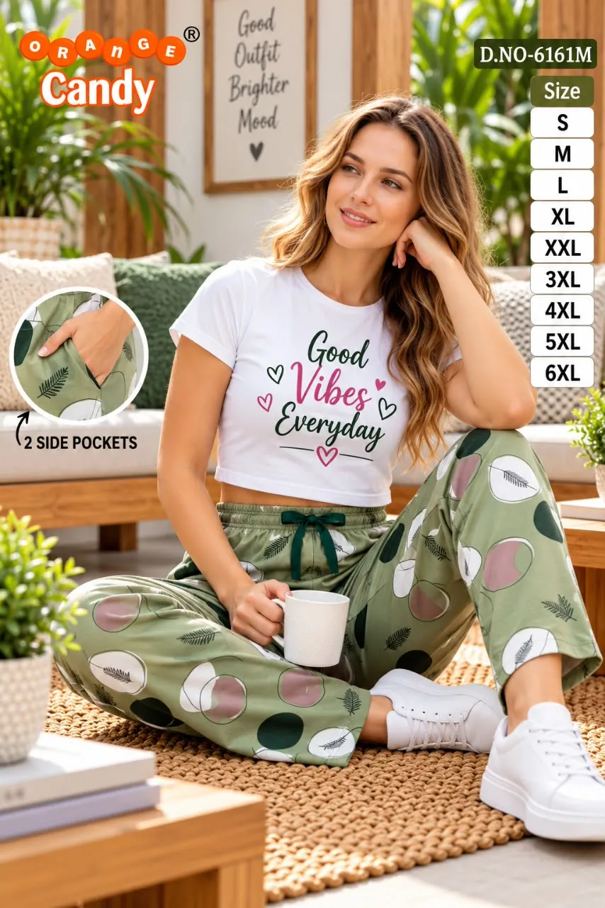Orange Candy 6161 catalog Printed Paijama With two Pocket