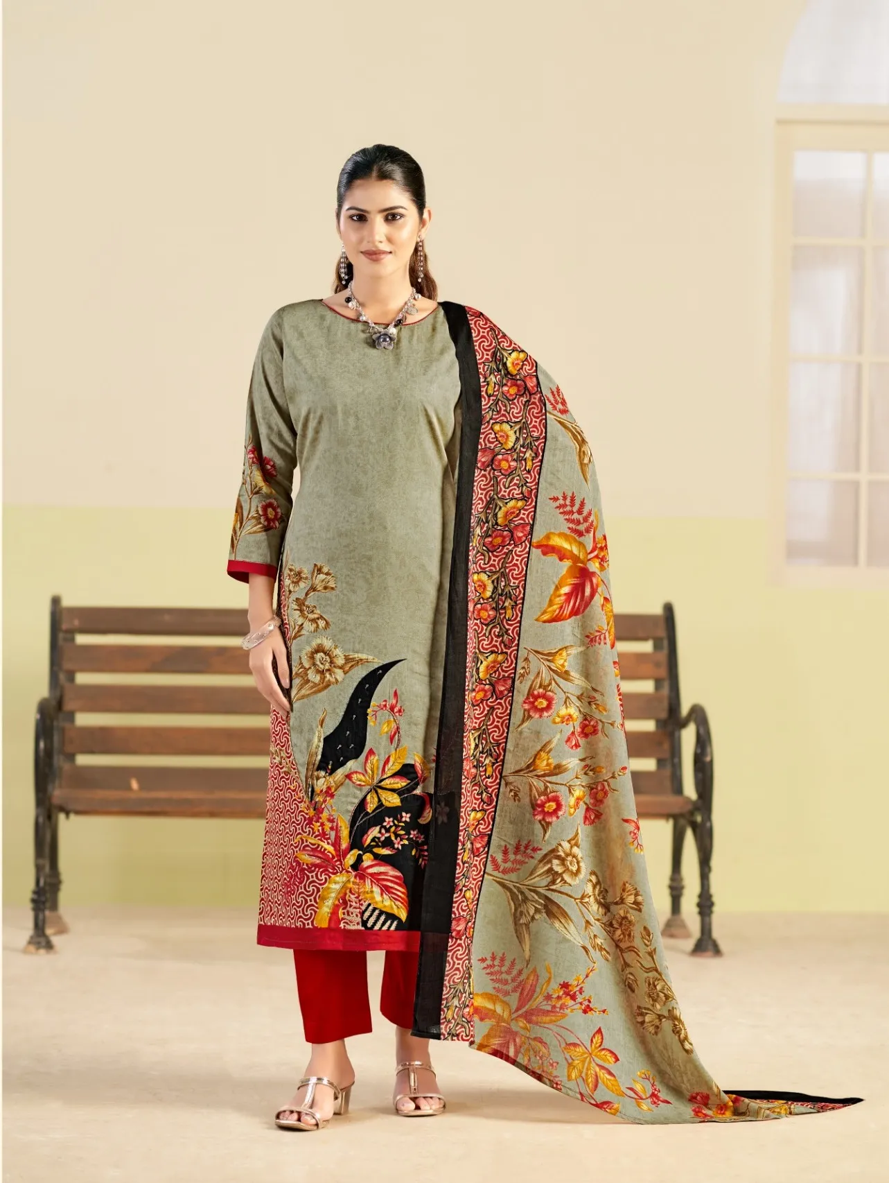 Radhika Azara Kayka D 1226 catalog wholesale catalog dress material manufacturers