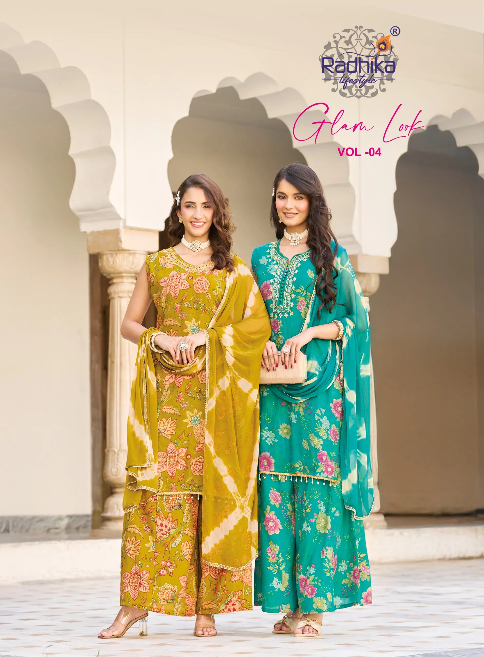 Radhika LifeStyle Glam look vol 4 Catalog plazo kurti set wholesale