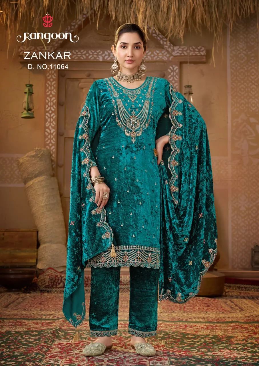 Rangoon Zankar catalog surat wholesale winter kurtis
