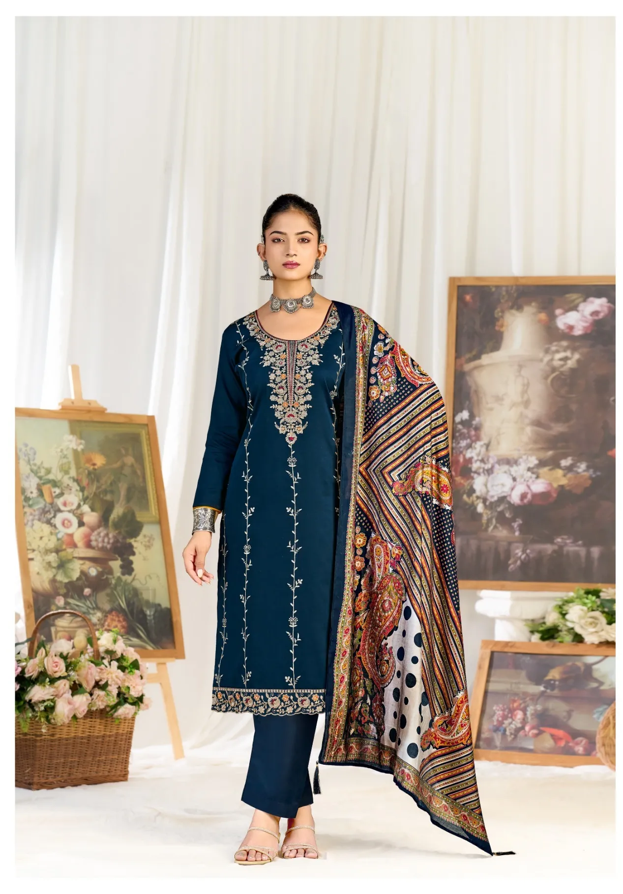 Riaz Arts Zeenat vol 1 catalog sai dress materials surat gujarat