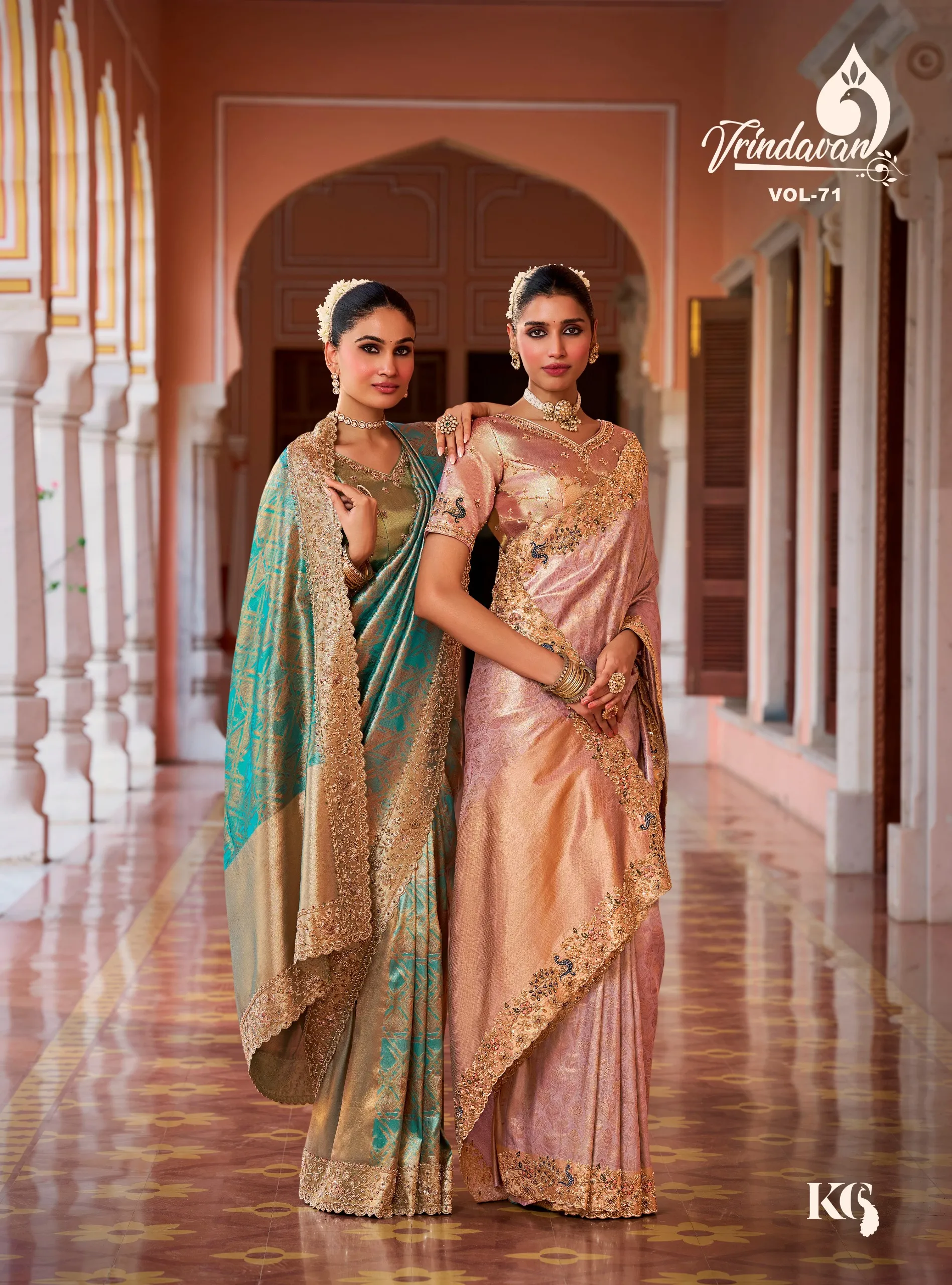 Royal Vrindavan vol 71 catalog kanchipuram silk sarees wholesale shop