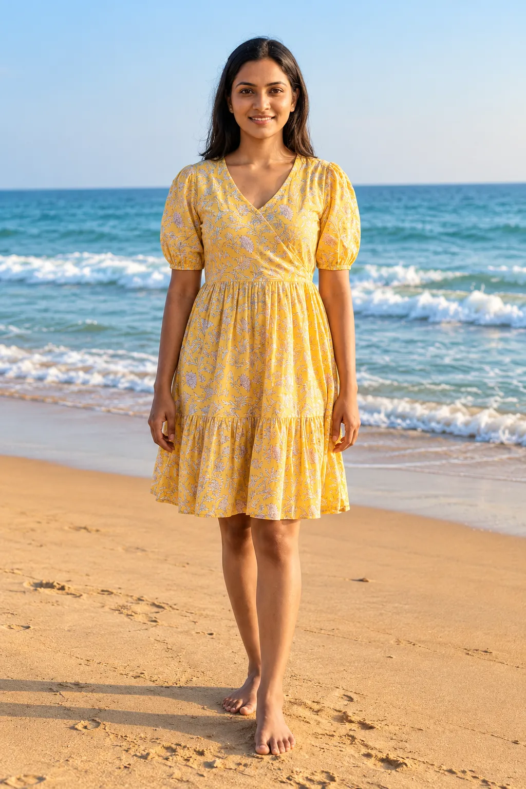 Sabella Cotton vol 784 catalog Puff sleeve frock for women