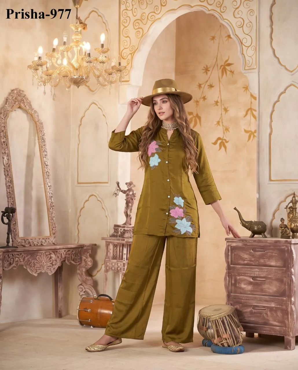 Sabella Mul chanderi vol 2 catalog modest modest co ord set
