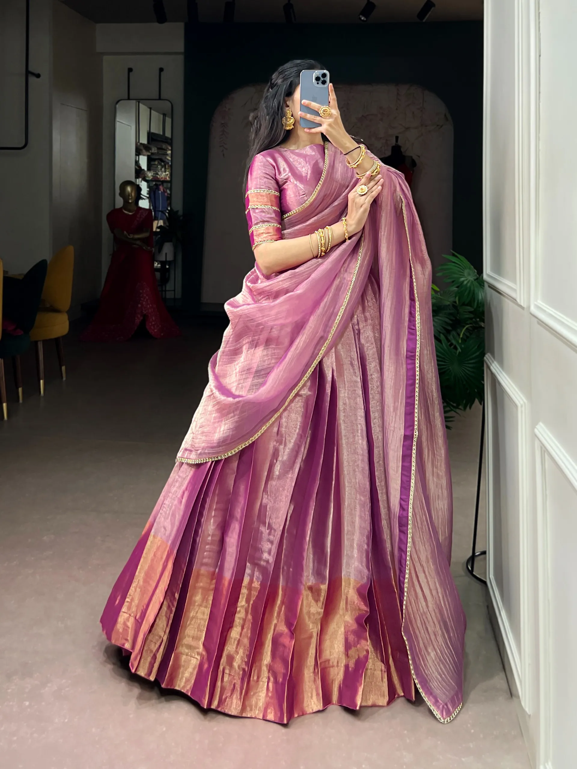 Sabella Zari Tissue catalog lehenga choli catalogue wholesale