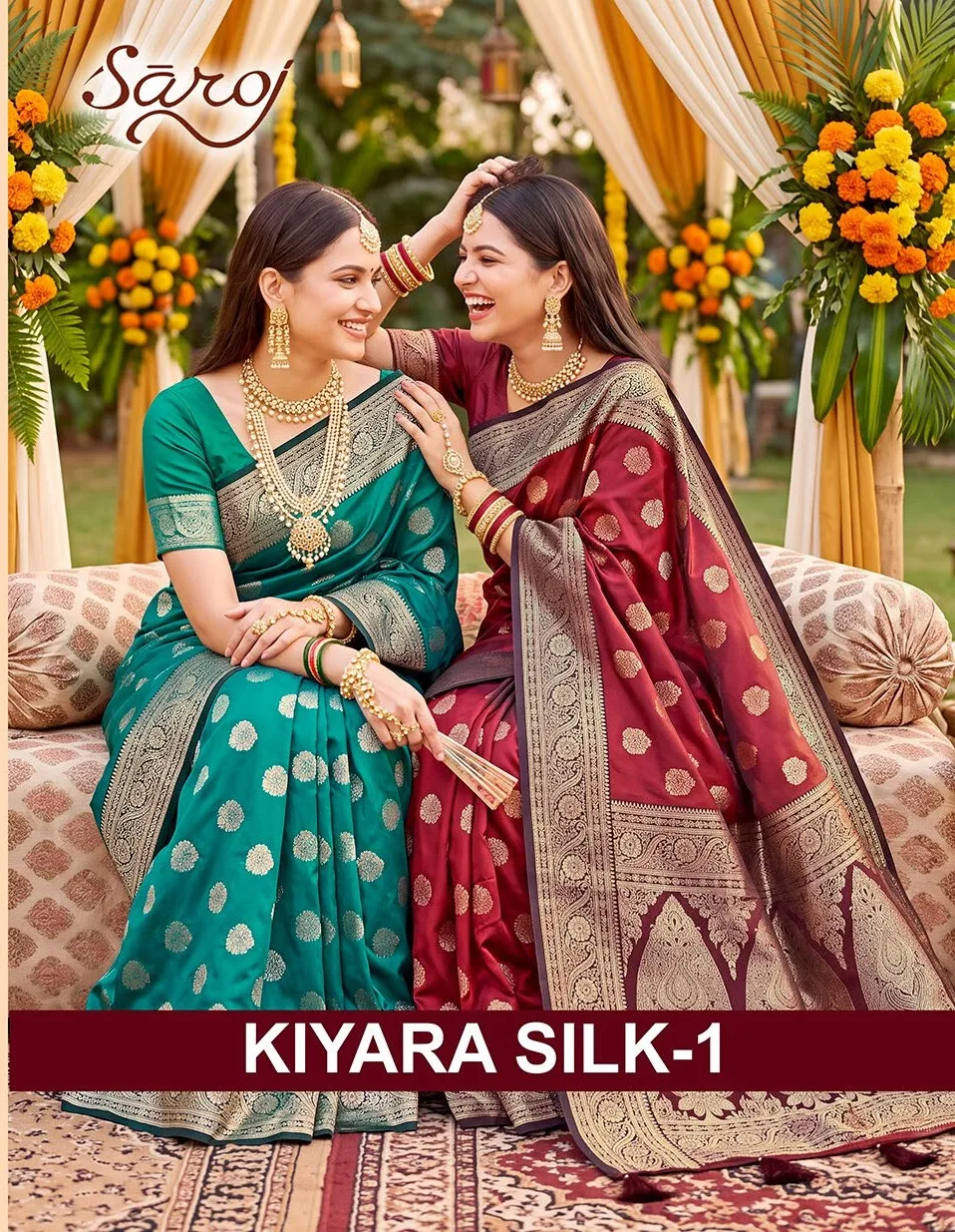 Saroj Kiyara silk vol.1 Soft silk saree in surat price wholesale