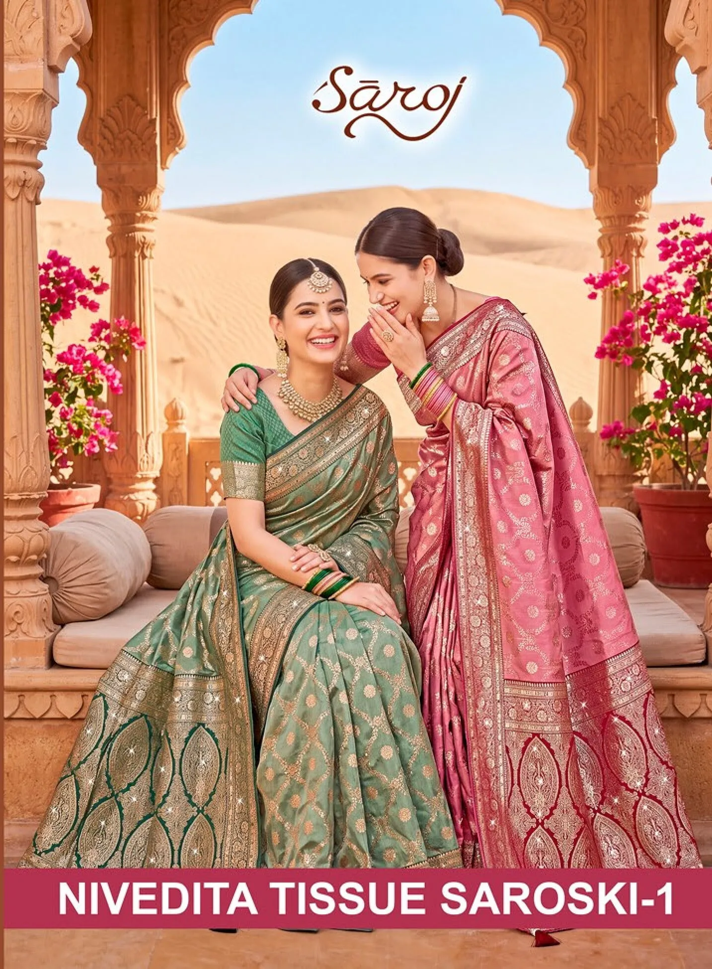 Saroj Nivedita tissue saroski vol.1 Silk saree in surat with price wholesale