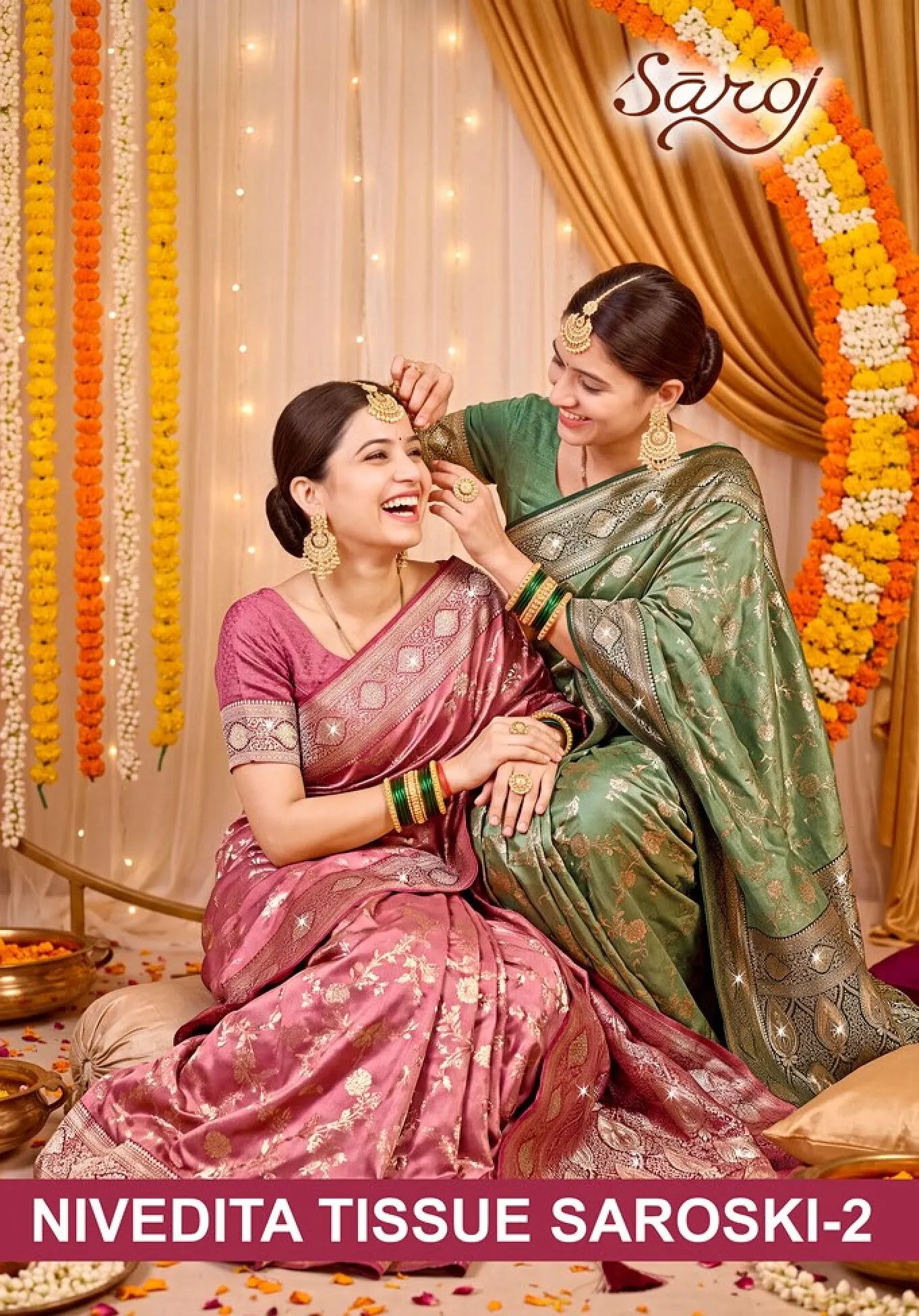 Saroj Nivedita tissue saroski vol.2 Silk saree in surat with price wholesale