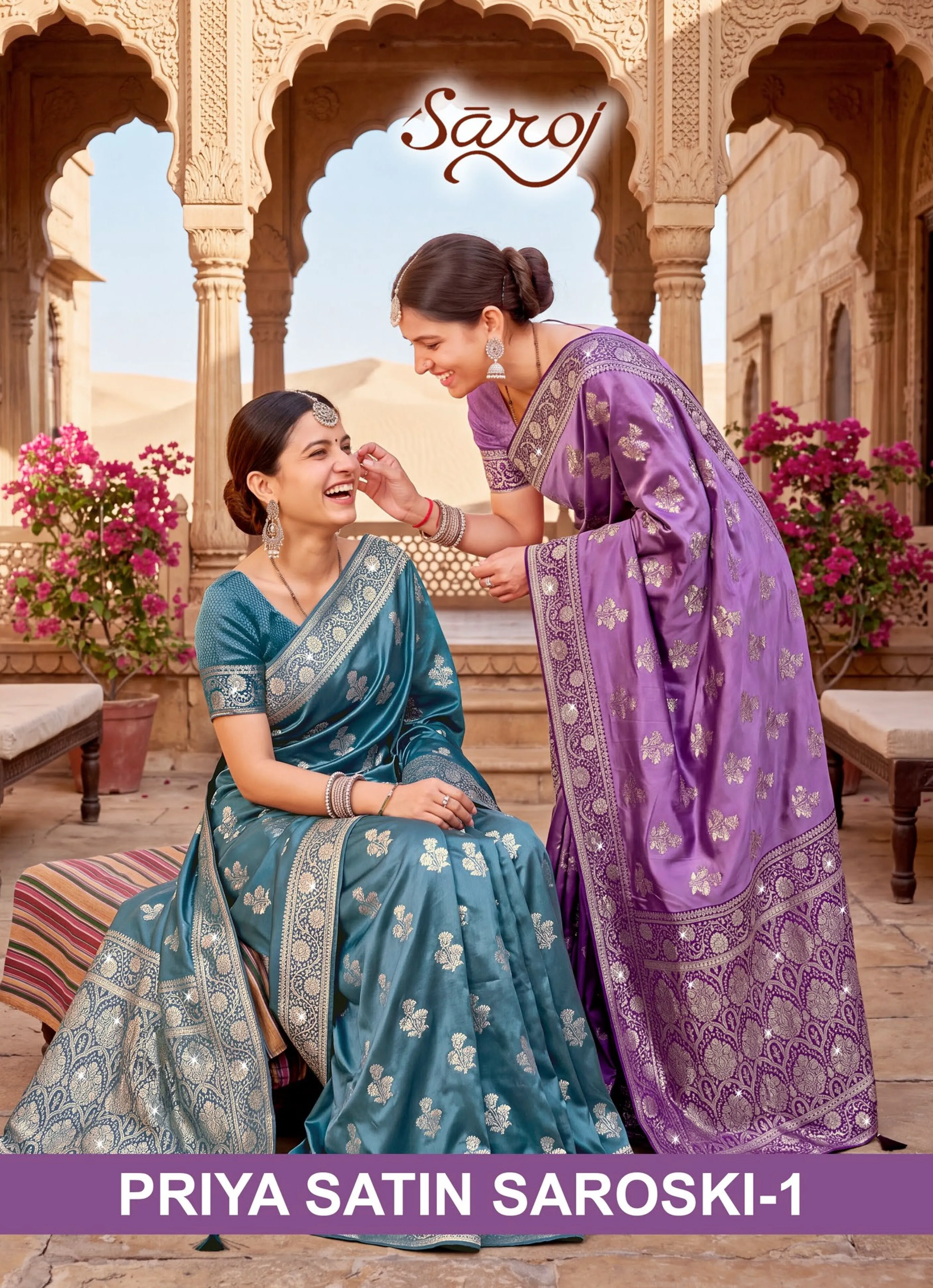 Saroj Priya satin saroski vol.1 Silk saree in surat with price wholesale