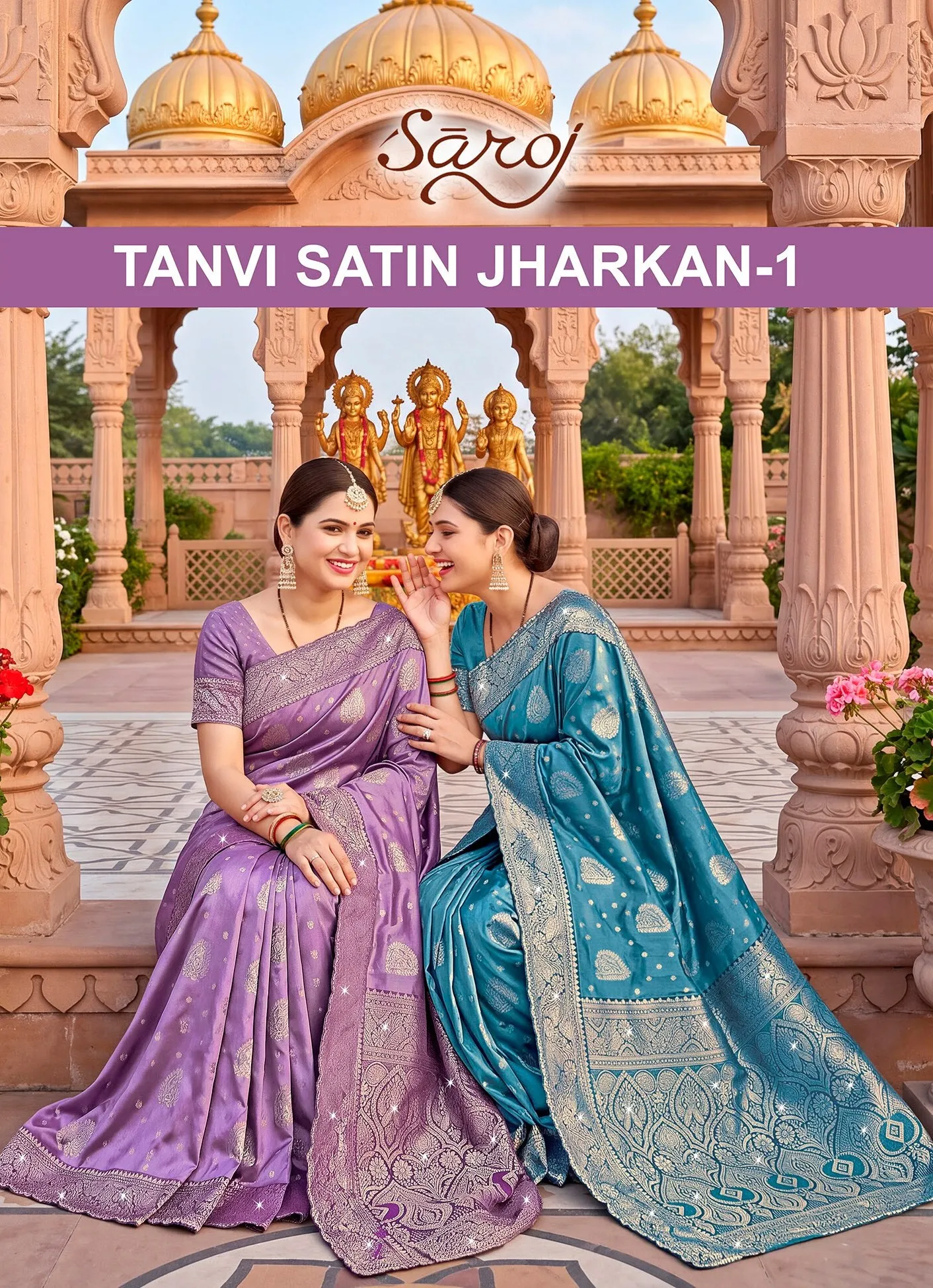 Saroj Tanvi jarkan vol.1 silk saree in surat price wholesale