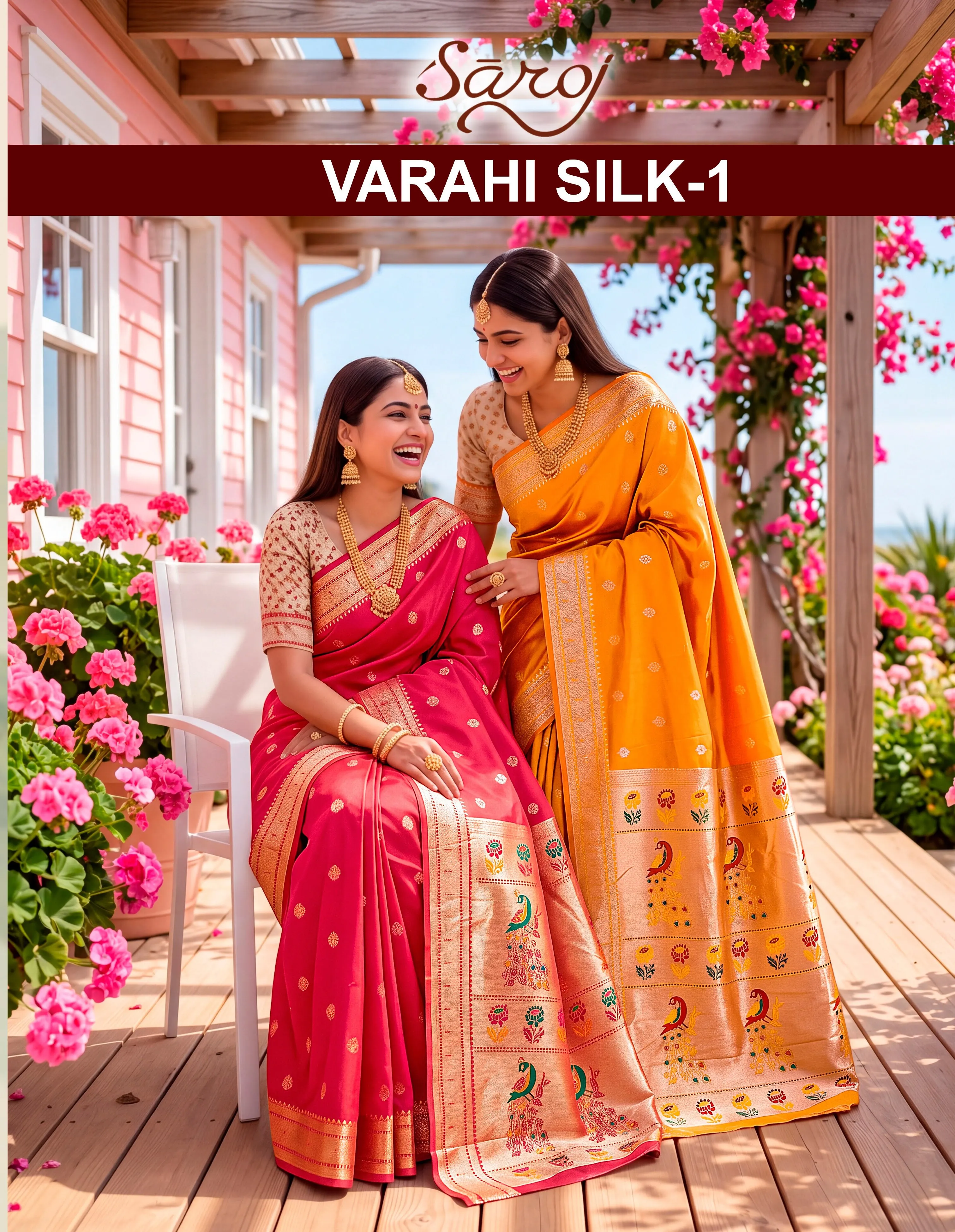 Saroj Varahi silk vol.1 silk saree in surat price wholesale