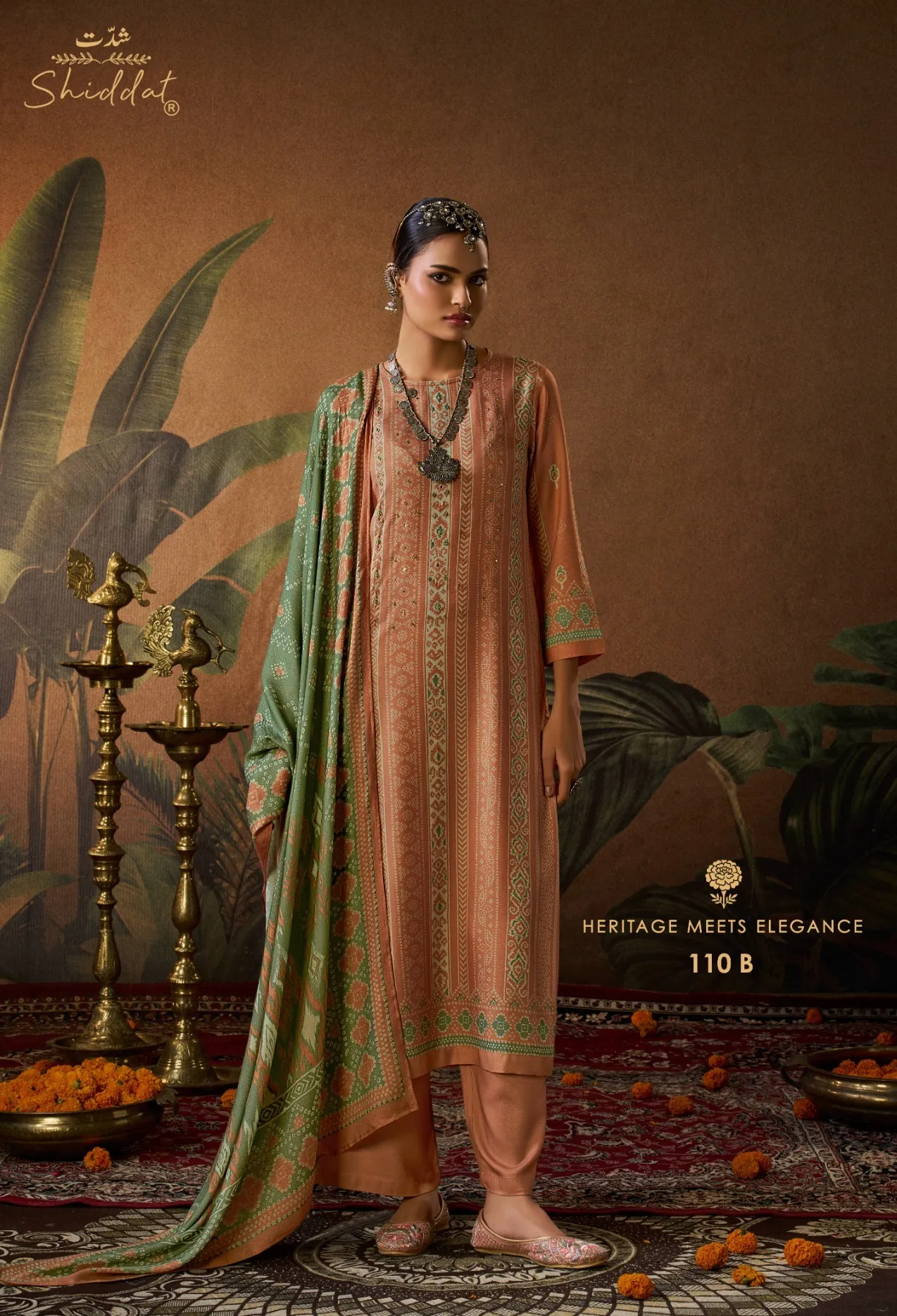 Shiddat Calista 110 catalog wholesale pure linen salwar kameez