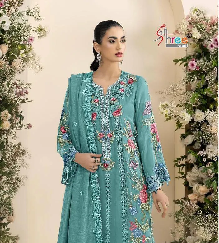 Shree Fabs 2676 catalog wholesale pakistani suits in chennai