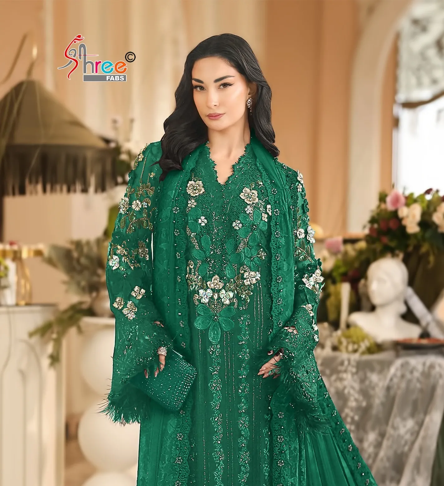 Shree Fabs 5663 catalog pakistani wholesale suits on approval