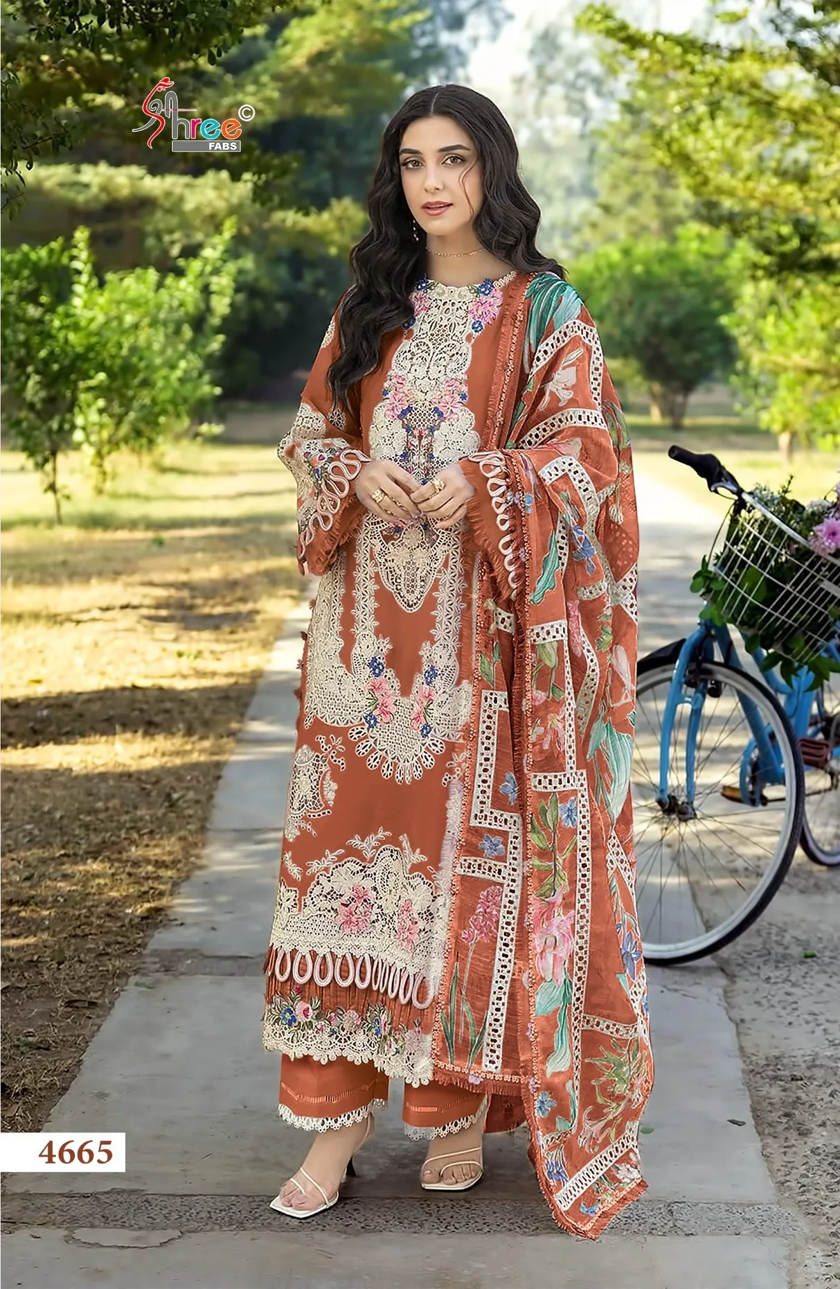 Shree Fabs Elaf Premium vol 4 catalog Chiffon Dupatta pakistani suits wholesale india