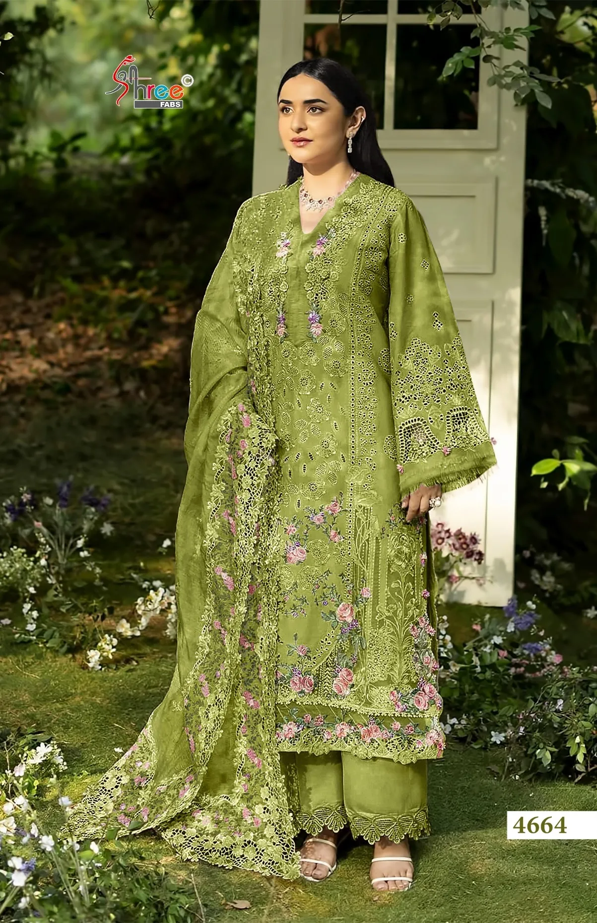 Shree Fabs Elaf Premium vol 4 catalog Cotton Dupatta pakistani suits at wholesale price in delhi