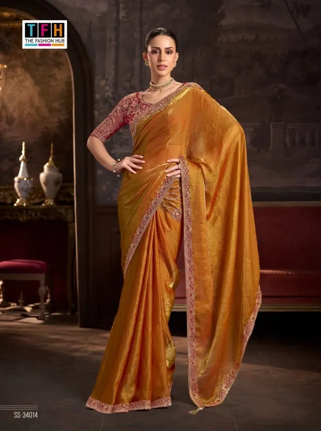 Tfh Silver Screen 24 catalog designer saree wholesale market in surat